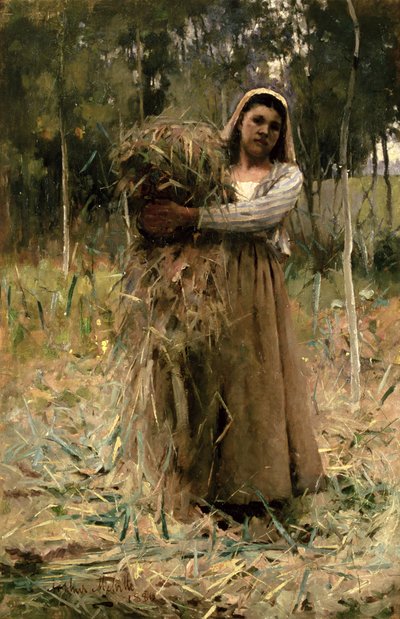A parasztlány (The Fagot Collector) 1880 alkotó: Arthur Melville