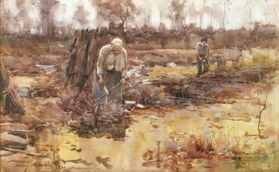 Gallygyűjtők, Grez-sur-Loing alkotó: Arthur Melville