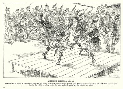 A Highland Gathering (litográfia) alkotó: Arthur Moreland