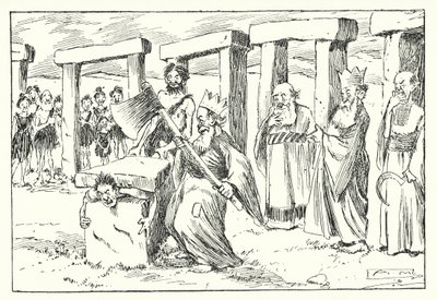 BC 95, A druidák (litográfia) alkotó: Arthur Moreland