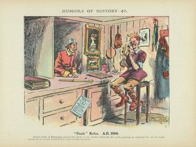 "Rufus bácsi. Kr. u. 1096 (színes litográfia) alkotó: Arthur Moreland