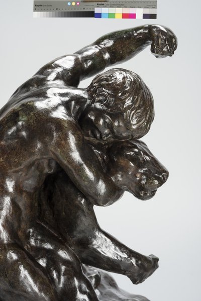 Puma és gyermek (bronz) alkotó: Arthur Putnam