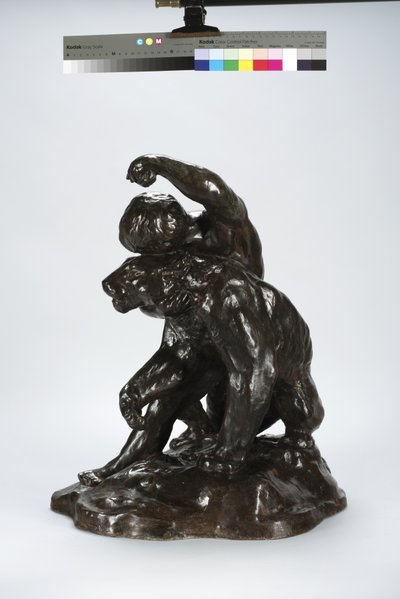 Puma és gyermek (bronz) alkotó: Arthur Putnam