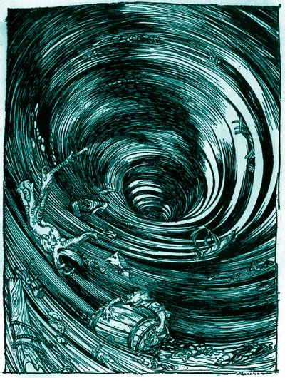Edgar Allan Poe: Leereszkedés a forgatagba alkotó: Arthur Rackham