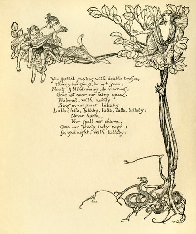 Szentivánéji álom alkotó: Arthur Rackham