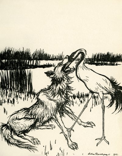 Ezópus meséi alkotó: Arthur Rackham