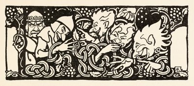 Becfola a szekerén a Becfola udvarlása az Irish Fairy Tales-ből Lásd a leírást alkotó: Arthur Rackham