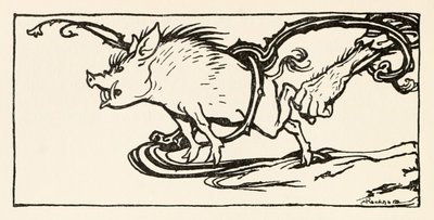Carl egy vaddisznót fogott vacsorára, A sápadt kabát Carla az ír mesékből alkotó: Arthur Rackham