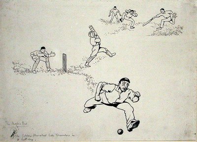 „Vágott, rajzolt, beakasztott”, illusztráció Horace Bleackley „További történetek a tuskókról” című könyvéből, 1902-ben (toll és tinta papíron) alkotó: Arthur Rackham