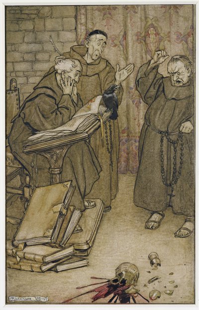 Ha valaki hazudott vagy káromkodott (toll, tinta és wc papíron) alkotó: Arthur Rackham