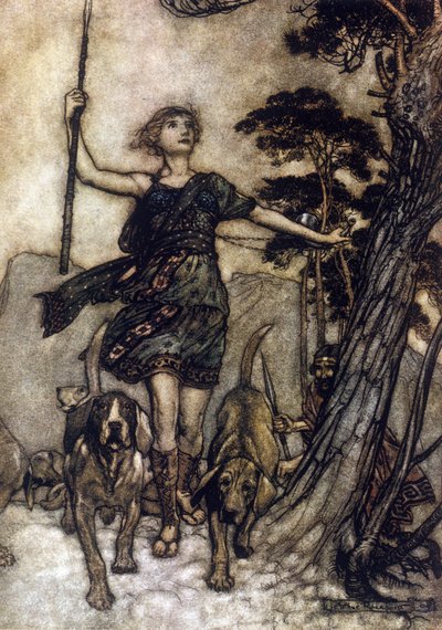 Illusztráció: Arthur RACKHAM (1867-1939) William SHAKESPEARE: Egy nyári éjszaka álmához alkotó: Arthur Rackham