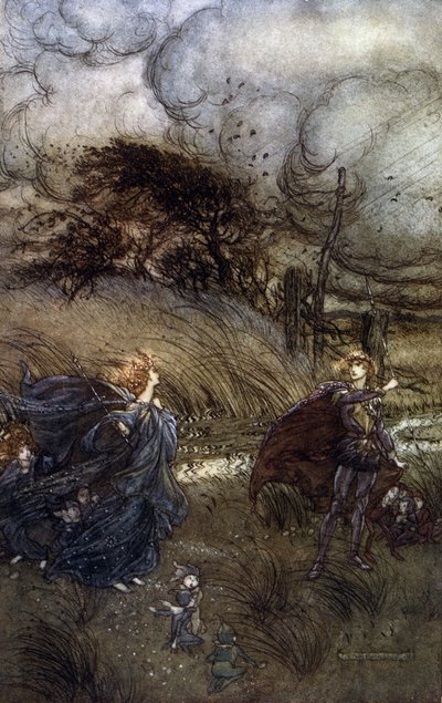 Illusztráció: Arthur RACKHAM (1867-1939) William SHAKESPEARE: Egy nyári éjszaka álmához alkotó: Arthur Rackham