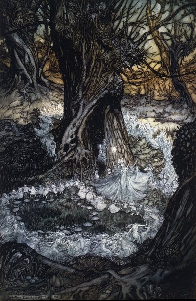 Illusztráció: Arthur RACKHAM (1867-1939) William SHAKESPEARE: Egy nyári éjszaka álmához alkotó: Arthur Rackham