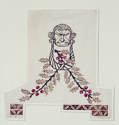 Illusztráció a karácsonyi énekhez Charles Dickenstől, 1915-ös kiadás (toll és tinta szépiával és WC-vel papíron) alkotó: Arthur Rackham