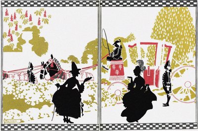 Illusztráció a Fairy Tale Hamupipőkéhez alkotó: Arthur Rackham