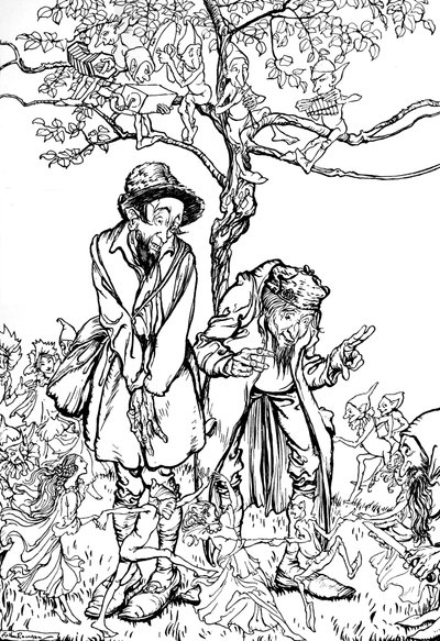 Kistestvér és kistestvér, 1917, 1923 alkotó: Arthur Rackham