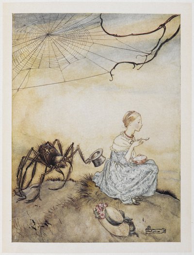 Kis Miss Muffet alkotó: Arthur Rackham