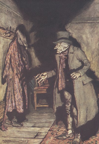 "Senki az ágy alatt..." alkotó: Arthur Rackham
