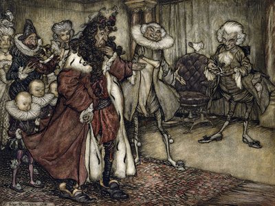 A király felkészítése, alkotó: Arthur Rackham