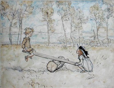 Lásd, Saw, Margery Daw alkotó: Arthur Rackham