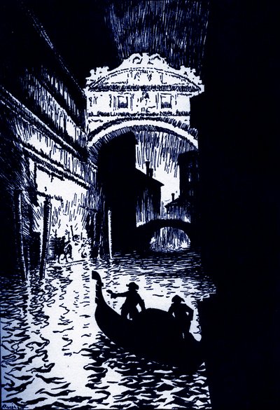Edgar Allan Poe "The Assignation". alkotó: Arthur Rackham