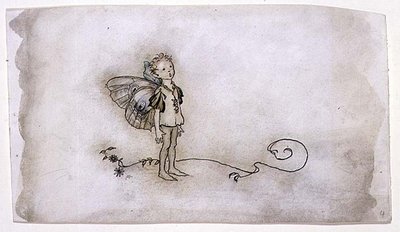 The Fairies Thing, illusztráció a Szentivánéji álomból, kocsma. írta Heineman alkotó: Arthur Rackham