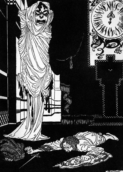 "A vörös halál maszkja", Edgar Allan Poe alkotó: Arthur Rackham