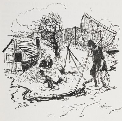 A halász és a felesége. alkotó: Arthur Rackham