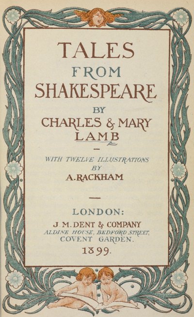 A "Shakespeare meséi..." címlapja. alkotó: Arthur Rackham