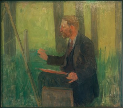 Thomas Herbst munka közben alkotó: Arthur Siebelist