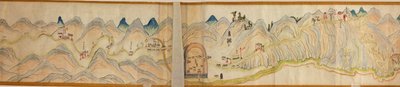 16 000. szállított. Tájolása észak jobbra. Dombormű ábrázolva. Madártávlat. Takarja a Wei folyót Baoji Xianban, Shanxi Sheng-t Shu Dao-ig a Shanxi-Sichuan határon. Településeket, pihenőhelyeket, állomásokat, fogadókat, templomokat, hegyi hágókat, falakat j alkotó: Arthur W. Hummel