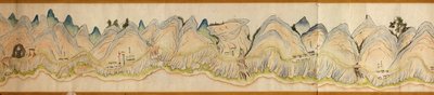 16 000. szállított. Tájolása észak jobbra. Dombormű ábrázolva. Madártávlat. Takarja a Wei folyót Baoji Xianban, Shanxi Sheng-t Shu Dao-ig a Shanxi-Sichuan határon. Településeket, pihenőhelyeket, állomásokat, fogadókat, templomokat, hegyi hágókat, falakat j alkotó: Arthur W. Hummel