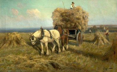 A betakarító kocsi berakodása alkotó: Arthur Walker Redgate