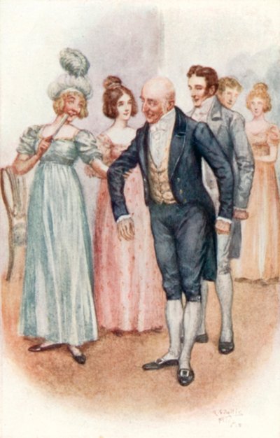 Illusztráció Emma számára, Jane Austen alkotó: Arthur Wallis Mills