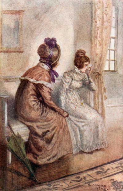 Illusztráció Emma számára, Jane Austen alkotó: Arthur Wallis Mills