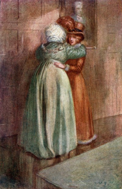 Illusztráció a Northanger Abbey számára, Jane Austen alkotó: Arthur Wallis Mills
