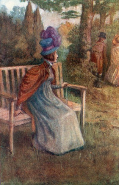 Illusztráció a Northanger Abbey számára, Jane Austen alkotó: Arthur Wallis Mills