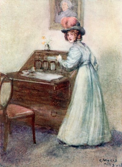 Illusztráció a meggyőzéshez, Jane Austen alkotó: Arthur Wallis Mills