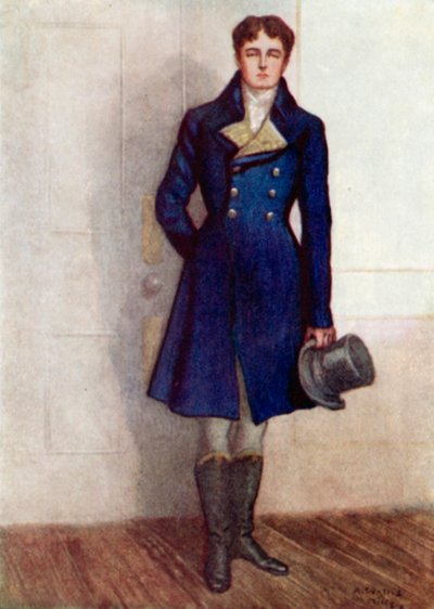 Illusztráció a Büszkeség és balítélethez, Jane Austen alkotó: Arthur Wallis Mills
