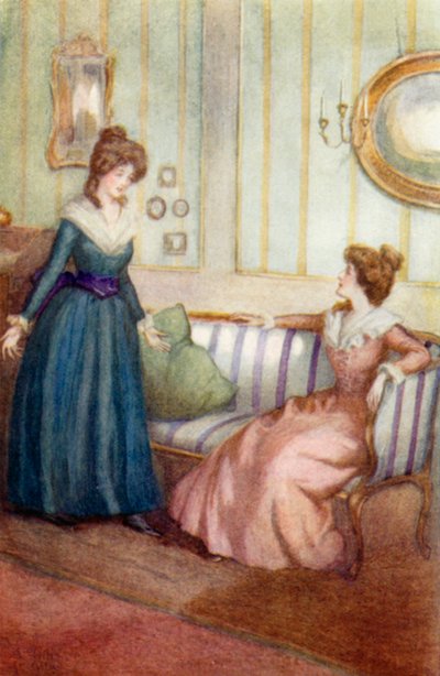 Illusztráció a Büszkeség és balítélethez, Jane Austen alkotó: Arthur Wallis Mills
