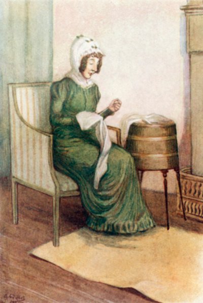 Illusztráció a Büszkeség és balítélethez, Jane Austen alkotó: Arthur Wallis Mills