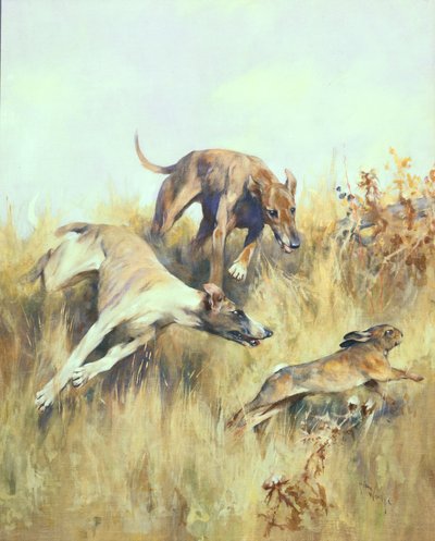 Agár, aki üldözi (gouache papíron) alkotó: Arthur Wardle