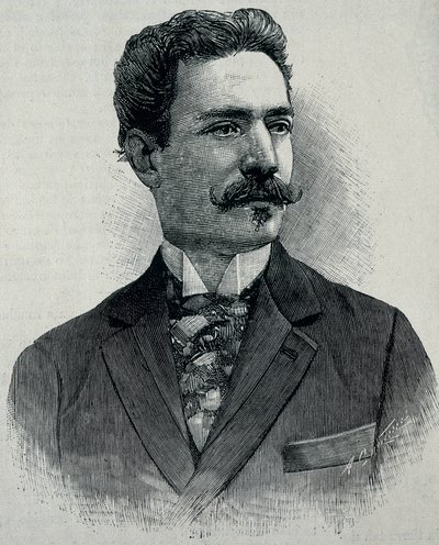 ALBARRAN Y DOMINGEZ, Joaquin (1860 - 1912). Kubában született spanyol urológus. (metszet) alkotó: Artist Unknown