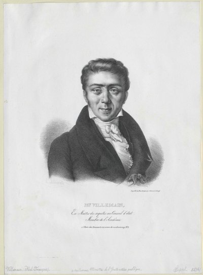 Abel-Francois Villemain alkotó: Artist Unknown