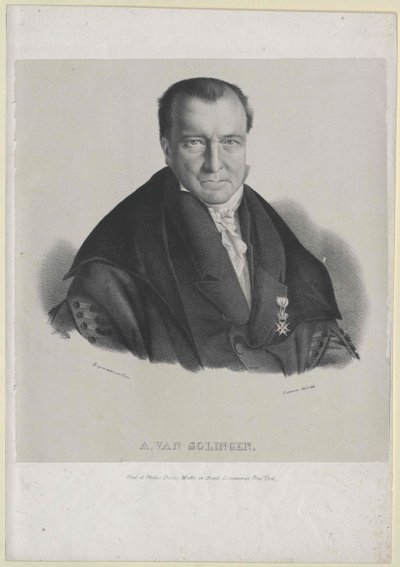 Adriaan van Solingen (nyomtatás) alkotó: Artist Unknown