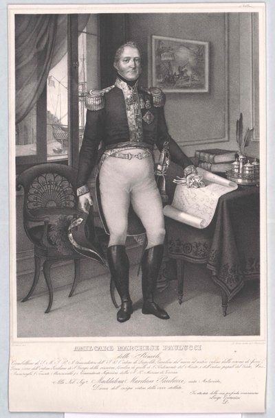 Amilcare Marquis Paulucci delle Roncole márki alkotó: Artist Unknown