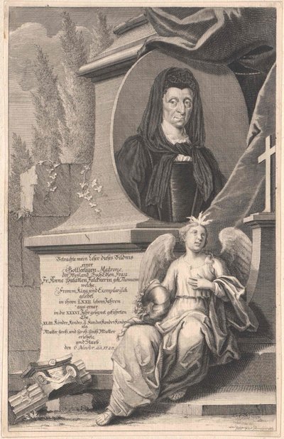 Anne Susanna Thomae (nyomtatás) alkotó: Artist Unknown