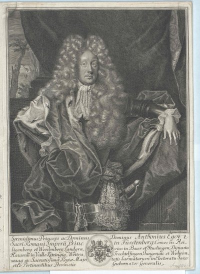 Anton Egon gróf von Fürstenberg alkotó: Artist Unknown