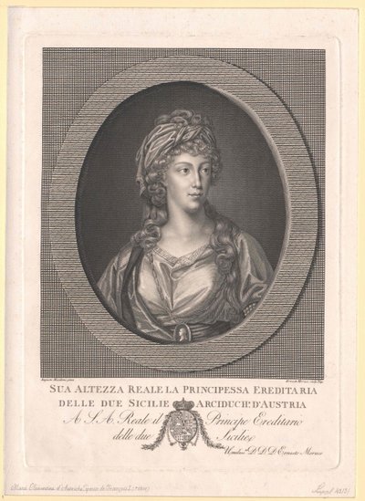 Clementine osztrák főhercegnő (nyomtatás) alkotó: Artist Unknown
