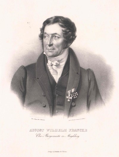 August Wilhelm Francke (nyomtatás) alkotó: Artist Unknown